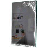 Specchio LED Verticale | Controllo tramite interruttore a muro | Luce bianca fredda - Reyze Serie Good Vibes Modello 8